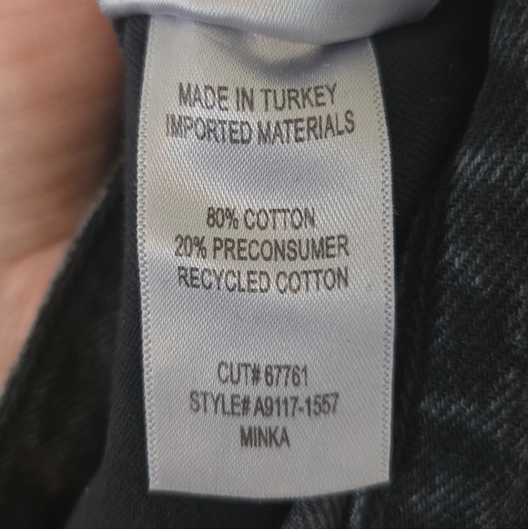 Agolde | Black Washed Minka Cargo Wide Leg Jeans Size 26 - Picture 11 of 11